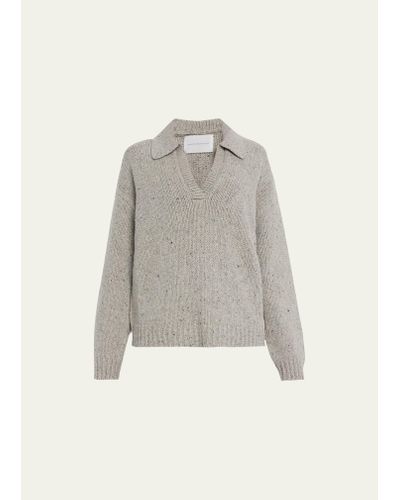 Maria McManus Split-sleeve Collar Cashmere Sweater - White