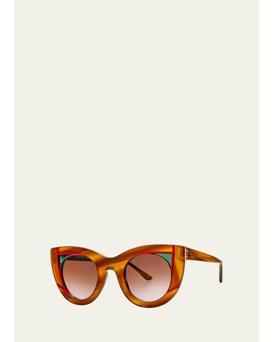 Thierry Lasry Wavvvy Acetate Cat-eye Sunglasses - Brown