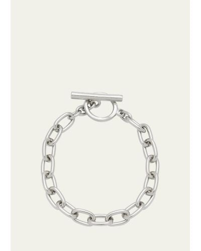 Ben-Amun Silver Imitation Rhodium Electroplated Chain Bracelet - Natural