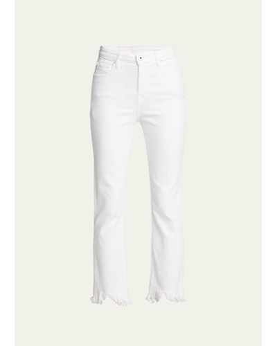 Jonathan Simkhai River High-rise Straight Jeans - White