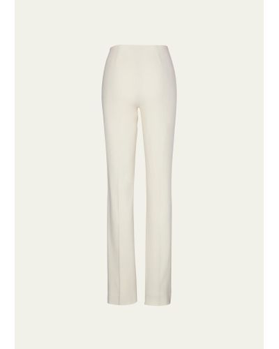 Ralph Lauren Collection Alandra Straight-leg Wool Pants - White