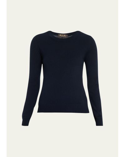 Loro Piana Long-sleeve Cashmere Sweater - Blue