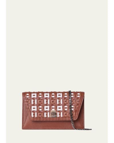 Akris Anouk Twisted Leather Top-handle Bag - Red