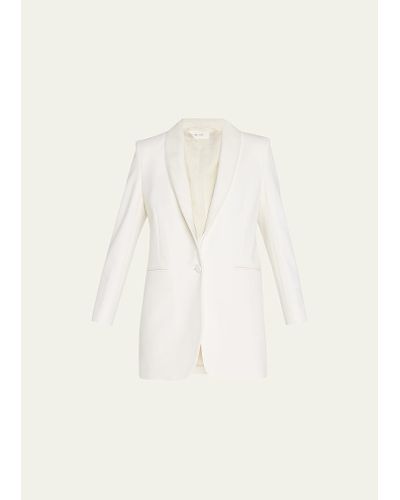 The Row Jerry Wool Blazer Jacket - Natural