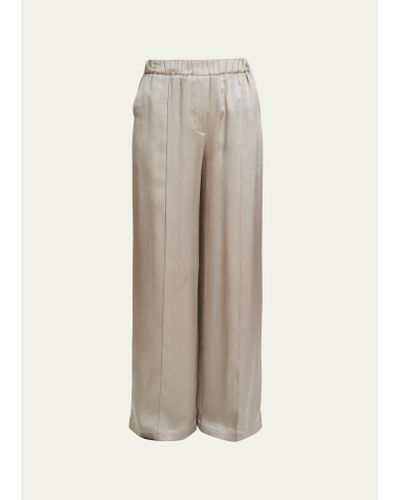 Loewe Silk Pajama Pants - Natural