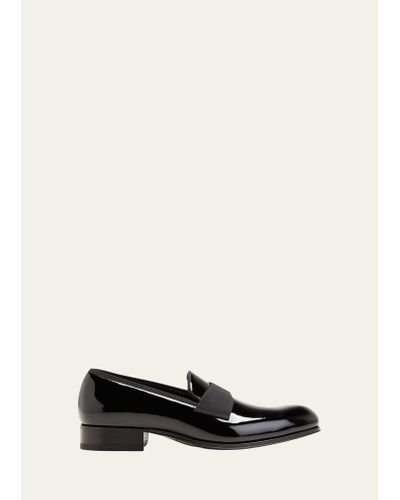 Tom Ford Edgar Patent Leather Loafers - White