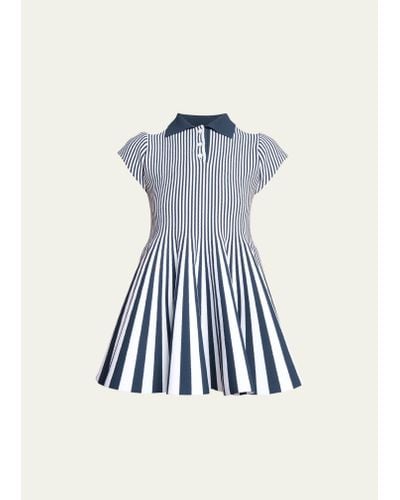 Loewe Striped Mini Polo Dress - Multicolor