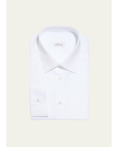 Brioni Closet Essential Solid Dress Shirt - White