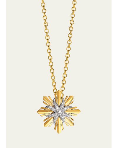 Verdura Mini Etoile Diamond Pendant Necklace - Metallic