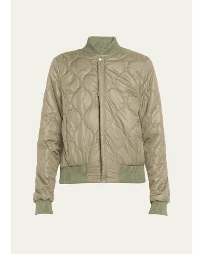 Bliss and Mischief Neil Quilted Bomber Jacket - Green