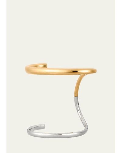 Charlotte Chesnais Surma Bracelet In Gold Vermeil And Sterling Silver - Natural
