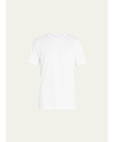 Handvaerk Pima Cotton Crewneck Undershirt T-shirt - Natural