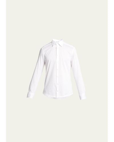 Eton Contemporary Fit Jersey Shirt - Natural
