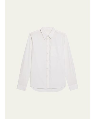 Helmut Lang Classic Button-down Soft Cotton Shirt - Natural