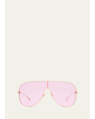 Gucci GG1436S-004 Solid Shield Sunglasses - Pink