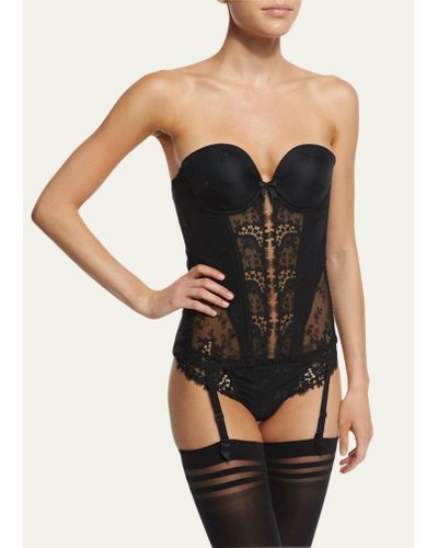 Simone Perele Wish Smooth-cup Plunge Bustier - Black