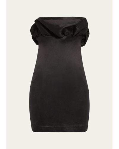 Kika Vargas Sian Strapless Mini Dress - Black