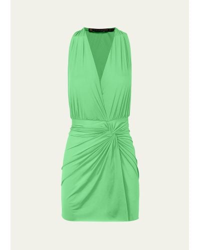 ViX Solid Karina Mini Dress Coverup - Green