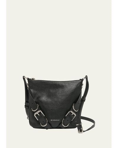Givenchy Voyou Small Leather Crossbody Bag - White