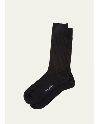 Marcoliani Wool Dress Socks - Black