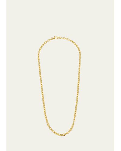 Gurhan 24k Yellow Gold Cable Chain Necklace - White