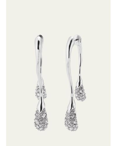 Alexis Solanales Front-back Double Drop Crystal Earrings - Natural