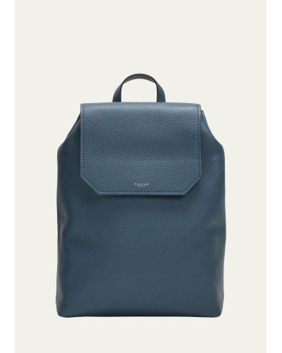 Serapian Cachemire Soft Leather Backpack - Blue
