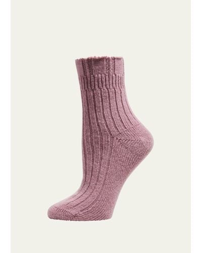 FALKE Bedsock Ribbed Socks - Pink