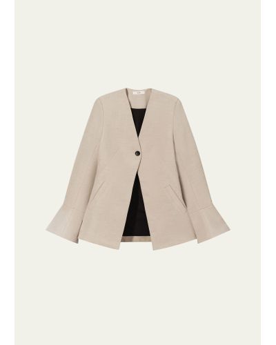 Co. Flare-cuff Single-breasted Jacket - Natural