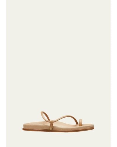 Emme Parsons Bari Naked Toe Ring Sandals - Natural