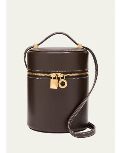 Loro Piana Extra Case Medium Saddle Leather Bucket Bag - Multicolor