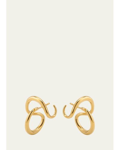 Charlotte Chesnais Hana Earrings In Yellow Gold Vermeil - Natural