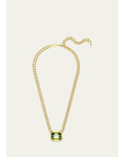 Swarovski Millenia Octagon-cut Crystal Pendant Chain Necklace - Natural