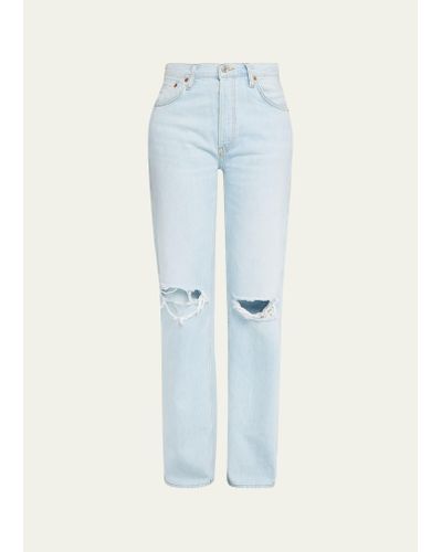 RE/DONE 90s High-rise Loose Straight Jeans - Blue