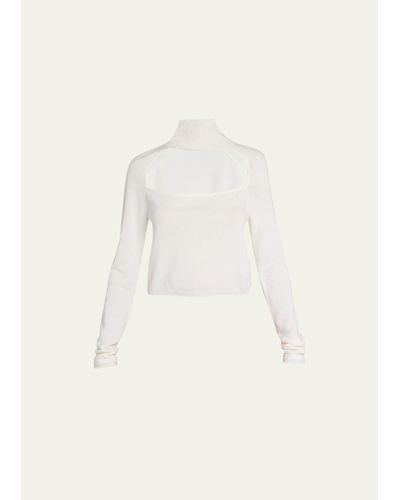 Zeynep Arcay Cashmere Open-neck Sweater - Natural