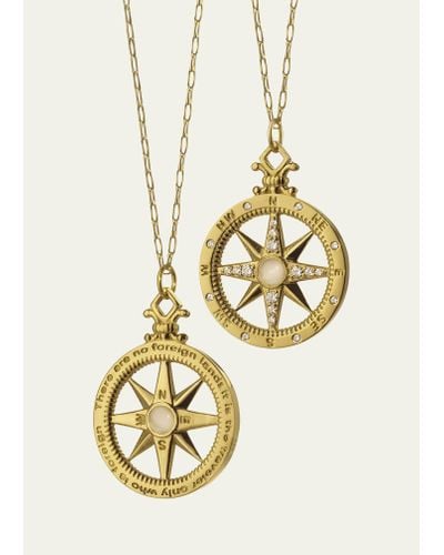 Monica Rich Kosann Adventure Compass Charm With Diamonds - Metallic