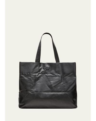 Kassl Faux-leather Shopper Tote Bag - Black