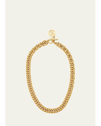 Ben-Amun Gold Chain Toggle Necklace - Metallic