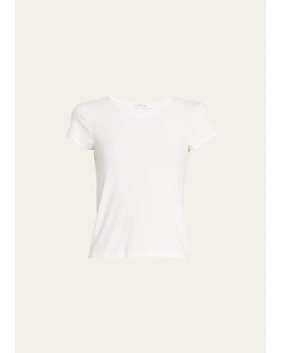 The Row Rasa Short-sleeve Rib T-shirt - Natural