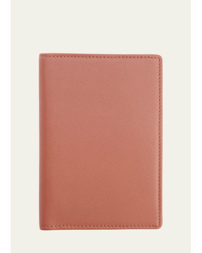 ROYCE New York Personalized Leather Rfid-blocking Passport Wallet With Vaccine Card Pocket - Pink