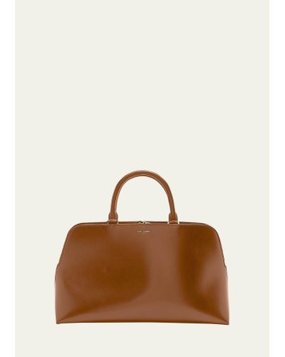 Saint Laurent Sac De Jour Doctor Top-handle Bag In Smooth Leather - Brown