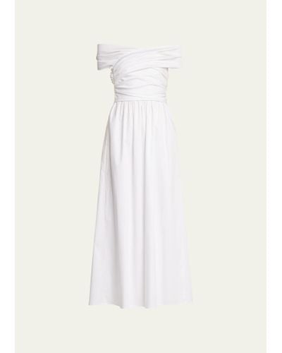 Altuzarra Corfu Off-shoulder Dress - White