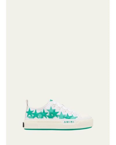 Amiri Court Star-patch Low-top Sneakers - Green