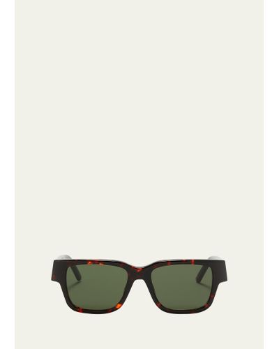 Palm Angels Newport Square Sunglasses - Green