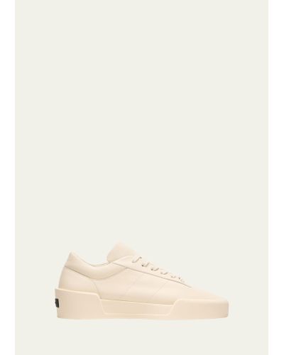 Fear Of God Aerobic Leather Low-top Sneakers - Natural