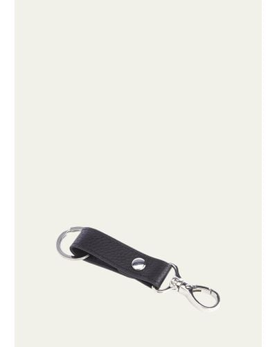 ROYCE New York Contemporary Valet Key Chain - White