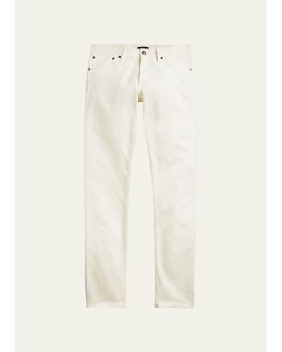 Ralph Lauren Purple Label 5-pocket Japanese Denim Jeans - White