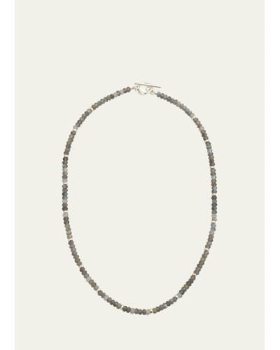 Jan Leslie Labradorite Beaded Necklace - Natural