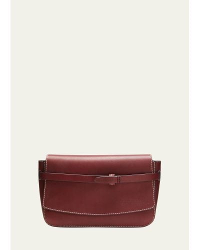 Anya Hindmarch Return To Nature Compostable Leather Clutch Bag - Red