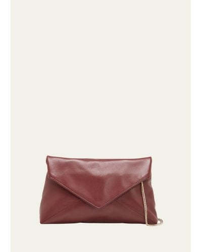 Dries Van Noten Envelope Flap Leather Clutch Bag - Multicolor